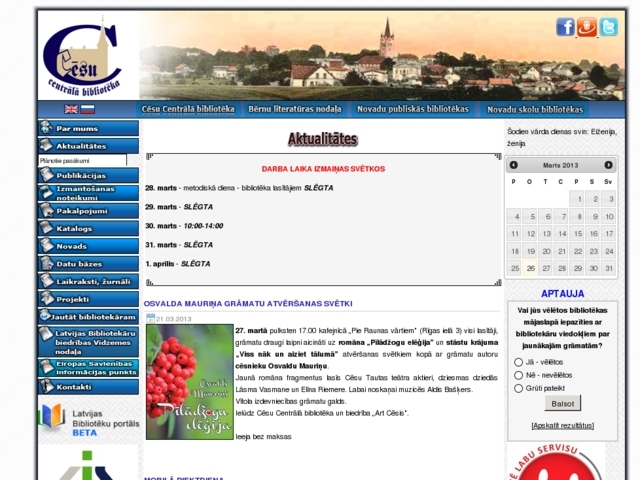 Cēsu centrālā bibliotēka, 