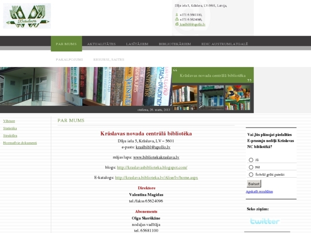 Krāslavas centrālā bibliotēka, 